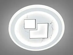 Світильник стельовий LED Diasha 6017-300, 48W, 3000K, білий акрил, сучасний стиль, діаметр 30 см, IP20, 2640 лм
