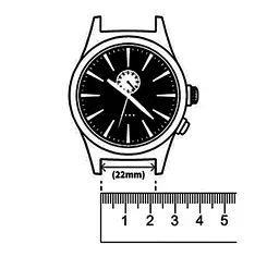 Браслет Samsung Gear S3 Classic - чорний силікон розмір L ширина кріплення 22мм (WB784207) - мініатюра 2