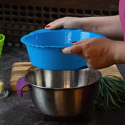 Сито пластмасове Ø 29 см, Kitchen Master Блакитний 84194 - мініатюра 6