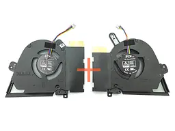 Вентилятор (кулер) для ASUS FX516, FX516P Air RTX3070, TUF Dash F15 (CPU + GPU) 12V 4Pin. Пара. - мініатюра 2