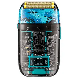 Електробритва акумуляторна шейвер VGR V-352 IPX5 з подвійним лезом + LCD дорожня сумка - мініатюра 2