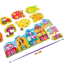 Розвиваючий набір 3 в 1 Vladi Toys Ферма (VT2901-03) - мініатюра 2