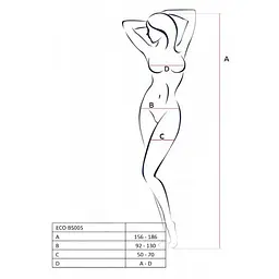 Бодістокінг Passion Eco BS005, S-L (білий) - мініатюра 4