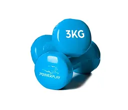 Набір гантелей в кейсі 12 кг. PowerPlay 4118 Fitness Dumbells (2 шт*1 кг, 2 шт*2 кг, 2 шт*3 кг) (PP_4118_12kg) - мініатюра 6