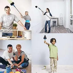 Набір малярних валиків PAINT ROLLER Універсальні валики для фарбування поверхонь, 2 шт. з ємністю для розкочування фарби та - мініатюра 6