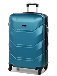 Валіза велика L Madisson Snowball 32303 пластикова 105л Бірюзова