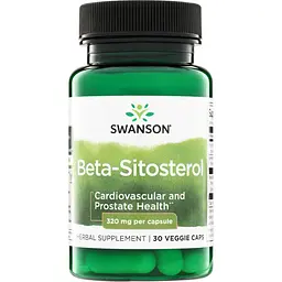 Бета-ситостерол Swanson Beta-Sitosterol 320 mg 30 вегакапсул