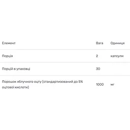 Яблучний оцет Bluebonnet Nutrition Apple cider vinegar 60 вегетаріанських капсул - мініатюра 4