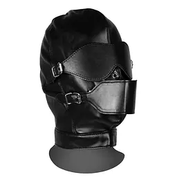 Маска на очі Ouch! Blindfolded Mask with Breathable Ball Gag (чорний)