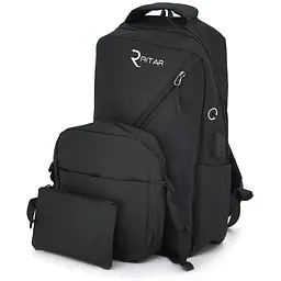 Рюкзак для ноутбука Voltronic 15.6" нейлон вихід під USB-кабель чорний Q50