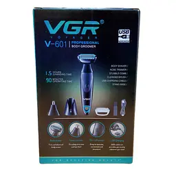 Електробритва чоловіча акумуляторна VGR V-601 IPX4 500mAh 5W Black - мініатюра 8