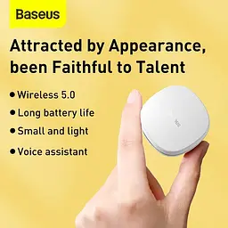 Навушники Bluetooth Baseus Encok True Wireless Earphones WM01 (NGWM01-02) білі - мініатюра 5