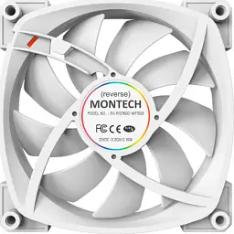 Кулер до корпусу MONTECH RX120 PWM WHITE - мініатюра 4