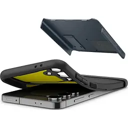 Протиударний чохол із підставкою для Samsung Galaxy S24 FE (S721) Spigen Slim Armor Metal Slate ACS08563 - мініатюра 10