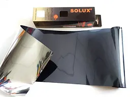 Тонувальна плівка для лобового скла з переходом Solux 20х150 см black/silver