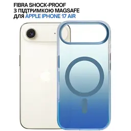 Чохол до мобільного телефона BeCover FIBRA Shock-Proof MagSafe Apple iPhone 17 Air Blue (715451) - миниатюра 4