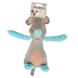 Flamingo Shabby Chic Mouse фламинго шеби шик миша м'яка іграшка з пищалкою для собак