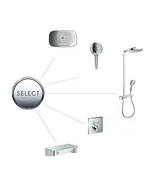 Душова система Hansgrohe Raindance Select E 300 3Jet з термостатом ShowerTablet хром/білий 27127400, Хром - мініатюра 3