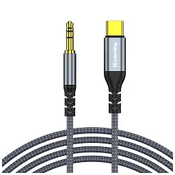 Кабель мультимедійний USB-C to 3.5mm M 1.2m gray ColorWay (CW-CBPDJ071-G)