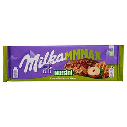 Уцінка. Шоколад молочний Milka Nussini горіхова паста, фундук та вафля 270 г