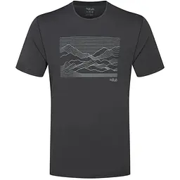 Футболка Rab Mantle Outline Tee Ebony L (1033-RB QCC-01-EBN-LRG)