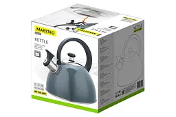 Чайник із свистком нержавіюча сталь Maestro MR-1302-GREY на 2.5л для всіх типів плит сірий - мініатюра 3