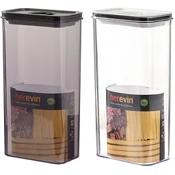 Контейнер харчовий Herevin Canister-Vacuum Lid-White-Black вакумна кришка 3 л (161194-000)