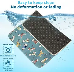 Літня охолодна підстилка для собак Derby Ice Silk Summer Pet Cooling Mat Dog Pattern - Blue 85х120 см - мініатюра 6