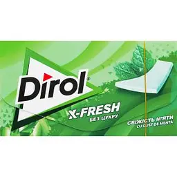 Жувальна гумка Dirol Х-Fresh Cвіжість м`яти 13.5 г