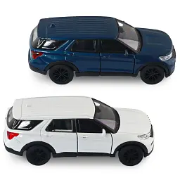 Автомодель - FORD EXPLORER 2023 (перламутрово-білий, блакитний металік) - мініатюра 12