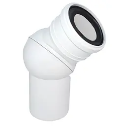 Коліно універсальне Waterstal WC Ø110 45°/90° 000018050