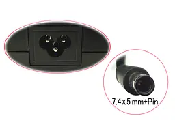 Блок живлення для Dell Precision M4600, M4700, M4800, M6600, M6700, M6800 (19.5V 9.5A 185W (7.4x5.0+pin)) High - мініатюра 2