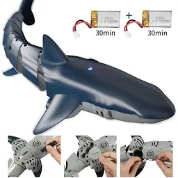 Іграшкова акула на дистанційному керуванні TEMI Shark, 1:18, зі світлом і розпиленою водою - мініатюра 8