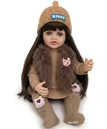 Реалістична Кукла Реборн 55 см повністю вінілова Doll Reborn Baby К0100203 - мініатюра 5