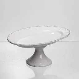 Блюдо на ножке фарфоровое Pearl 20,5 см Yiwu 120-YH-HG051 - миниатюра 3