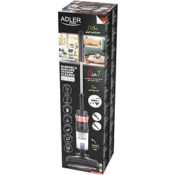 Пилосос Adler AD 7049 2 в 1 контейнерний/800Вт/0,8л/фільтр НЕРА/насадка для салону автомобіля - мініатюра 6