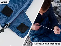 Спальник Naturehike CWM400 (CNK2300SD013) +6°C - з натуральним пухом - темно-блакитний - мініатюра 5