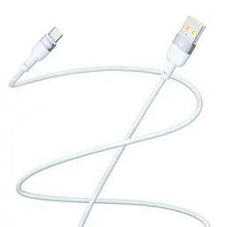 Кабель для заряджання та обміну даними USB Yoki YK-SI50 SILICONE Series USB/Type C 60W 3A/20V 1.2 м Синій - мініатюра 3
