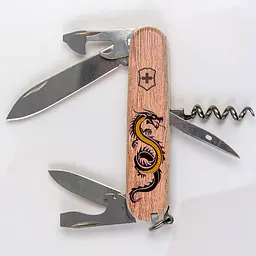 Ніж Victorinox Spartan Zodiac 91мм 12функ Дерев'яний дракон - мініатюра 3