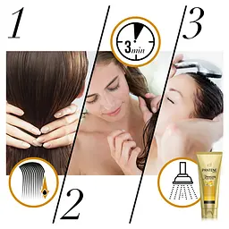 Бальзам-ополіскувач Pantene Pro-V 3 Minute Miracle Інтенсивне відновлення, 200 мл - мініатюра 4