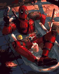 Картина за номерами Марвел Дедпул Marvel Deadpool 40х50 см PN M D