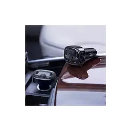 FM модулятор Baseus T Shaped S-09A 2 х USB Type-A, microSD Black (CCMT000001) - мініатюра 7