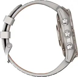 Смарт-годинник Garmin Fenix 7X Pro Sapphire Solar Edition Titanium with Fog Gray/Ember Orange Band (010-02778-14) [86521] - мініатюра 4
