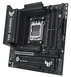 Материнська плата AM5 Asus TUF GAMING B850M-PLUS WIFI, B850, 4xDDR5, Int.Video (CPU), 4xSATA3, 3xM.2, 1xPCI-E 5.0 x16, 1xPCI-E 4.0 x1, ALC1220P, Realtek 2.5Gb, WiFi 6E, Bluetooth 5.3, 10xUSB 3.2 / 6xUSB 2.0, HDMI/DP, MicroATX - мініатюра 4
