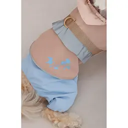 Дощовик Pet Fashion Tina для дівчаток розмір XS2 бежевий/блакитний - мініатюра 8