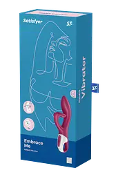 Вібратор-кролик Satisfyer Embrace me, 21.6х4.6 см бордо - мініатюра 8