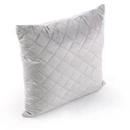 Двостороння декоративна подушка Руно Velour Grey ромб 40х40 см сіра