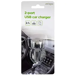 Зарядний пристрій EnerGenie USB 2.1A black (EG-U2C2A-CAR-02) - мініатюра 3