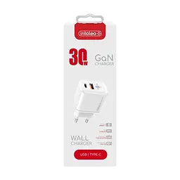 Зарядний пристрій Intaleo 30W GAN USB-C PD+USB-A QC 3.0 white (1283126578274) - мініатюра 7
