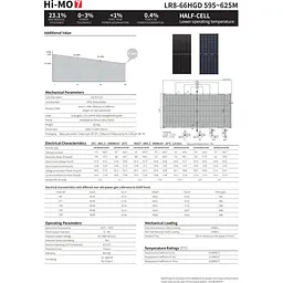 Сонячна панель LONGi Hi-Mo 7 Bifacial LR8-66HGD-610M [157549] - мініатюра 6